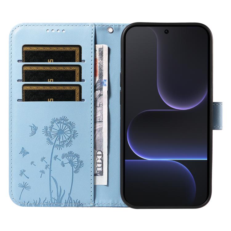 For Honor 500 Pro Global 155.8mm Dandelion Embossed Pattern Flip Leather Phone Case