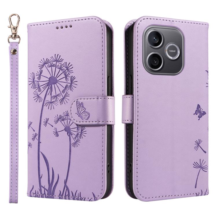 For Honor 600 Lite Global Dandelion Embossed Pattern Flip Leather Phone Case