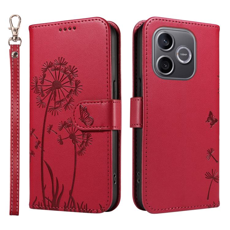 For Honor 600 Lite Global Dandelion Embossed Pattern Flip Leather Phone Case