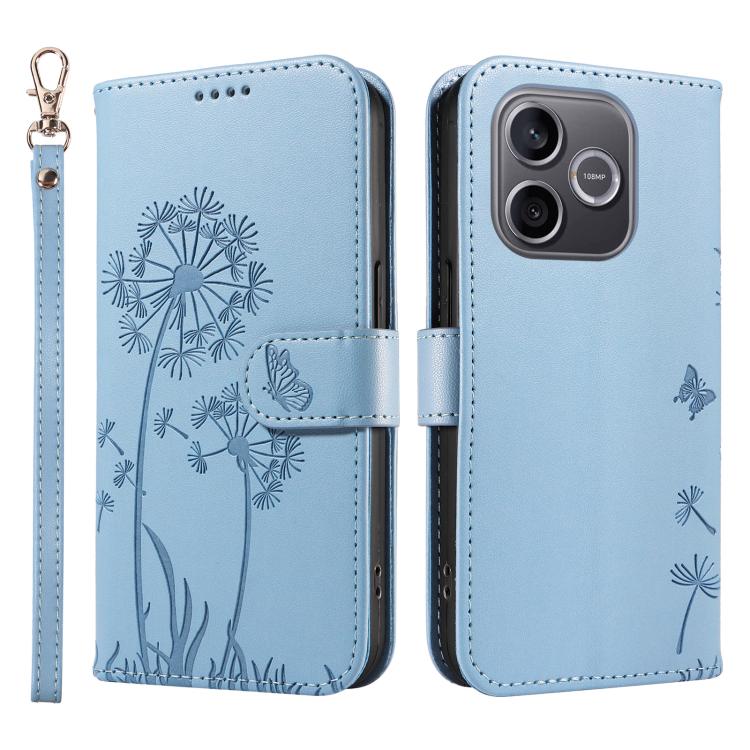 For Honor 600 Lite Global Dandelion Embossed Pattern Flip Leather Phone Case
