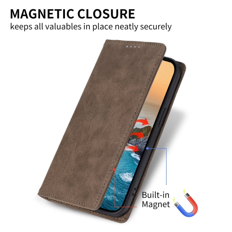 For Samsung Galaxy A36 Business Solid Color Magnetic RFID Leather Phone Case