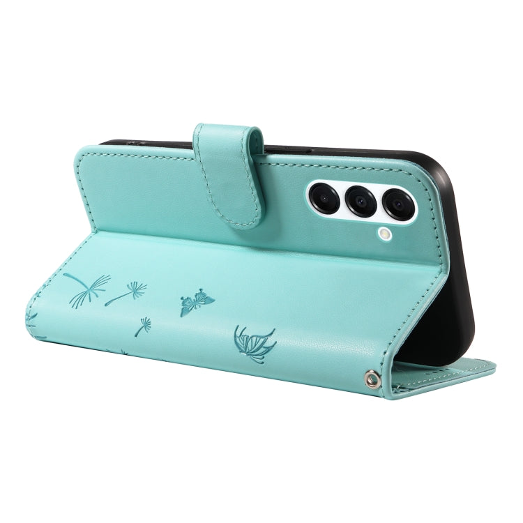 For Samsung Galaxy A26 5G Global Dandelion Embossed Pattern Flip Leather Phone Case