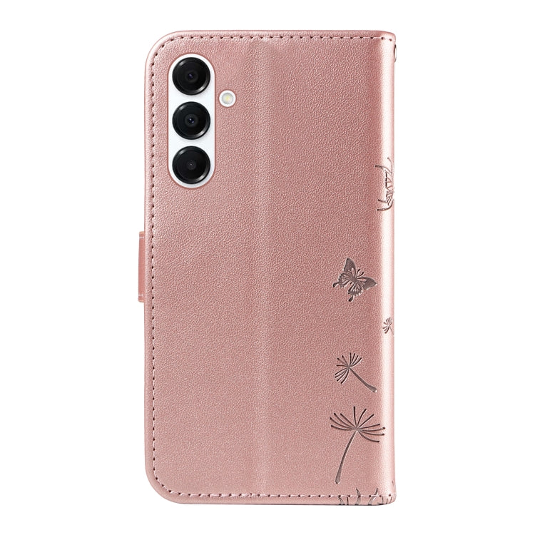 For Samsung Galaxy A26 5G Global Dandelion Embossed Pattern Flip Leather Phone Case