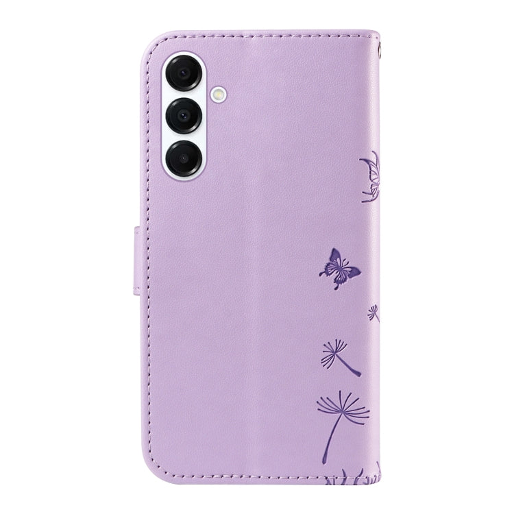 For Samsung Galaxy A26 5G Global Dandelion Embossed Pattern Flip Leather Phone Case