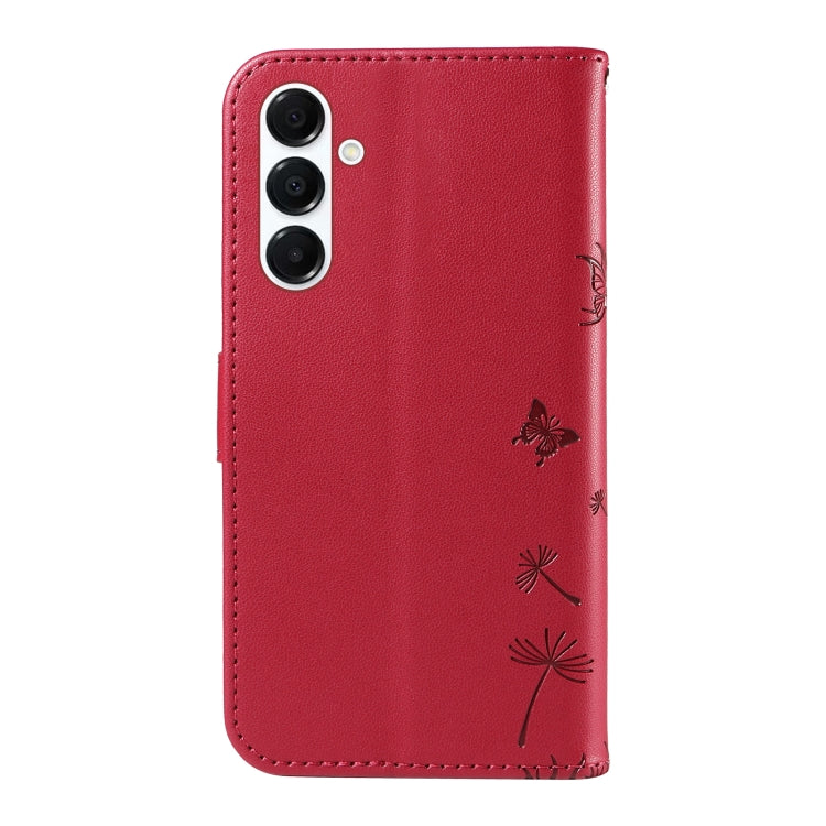 For Samsung Galaxy A26 5G Global Dandelion Embossed Pattern Flip Leather Phone Case