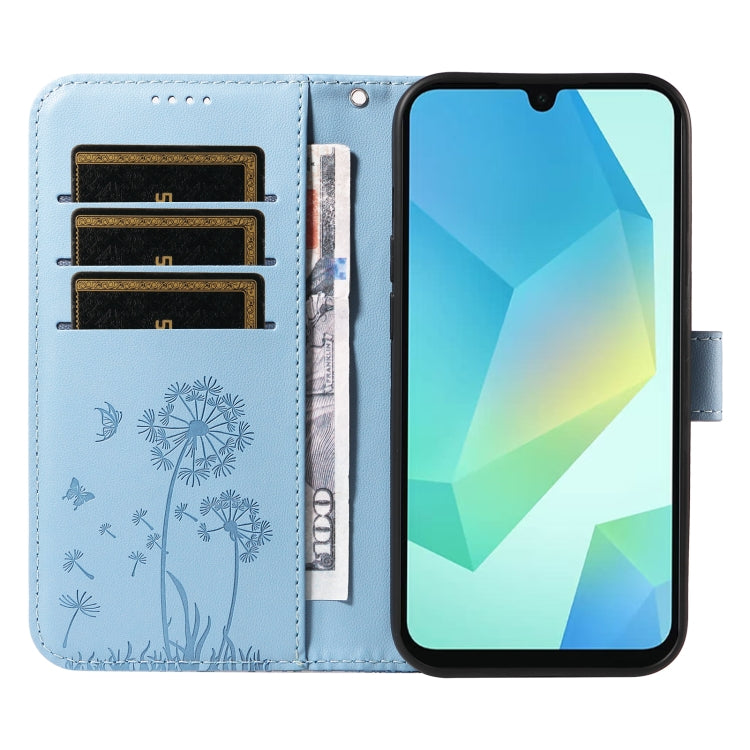 For Samsung Galaxy A26 5G Global Dandelion Embossed Pattern Flip Leather Phone Case