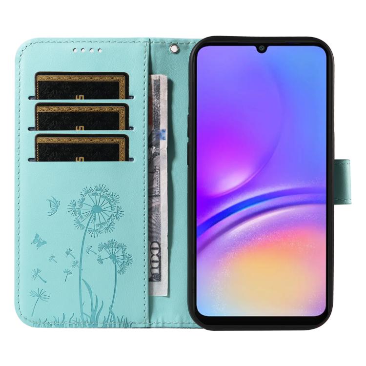 For Samsung Galaxy A06 5G / 4G Dandelion Embossed Pattern Flip Leather Phone Case
