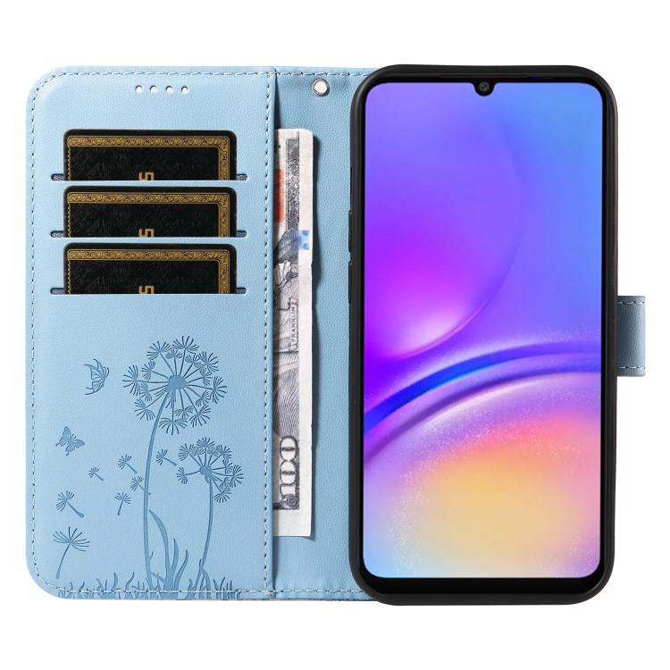 For Samsung Galaxy A06 5G / 4G Dandelion Embossed Pattern Flip Leather Phone Case