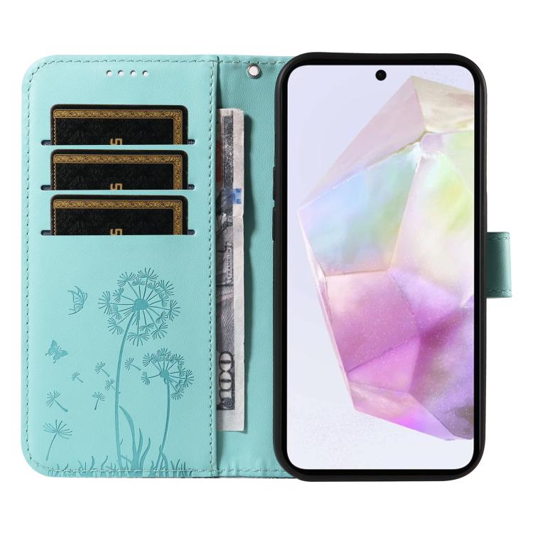 For Samsung Galaxy A36 5G Dandelion Embossed Pattern Flip Leather Phone Case