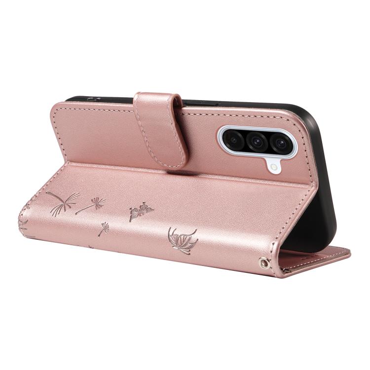 For Samsung Galaxy A36 5G Dandelion Embossed Pattern Flip Leather Phone Case