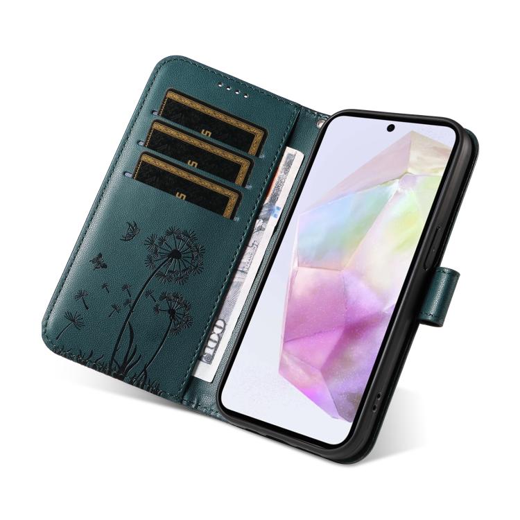 For Samsung Galaxy A36 5G Dandelion Embossed Pattern Flip Leather Phone Case