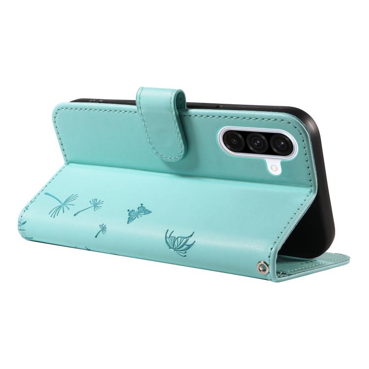For Samsung Galaxy A56 5G Dandelion Embossed Pattern Flip Leather Phone Case