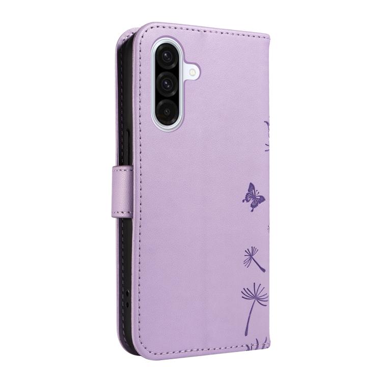 For Samsung Galaxy A56 5G Dandelion Embossed Pattern Flip Leather Phone Case
