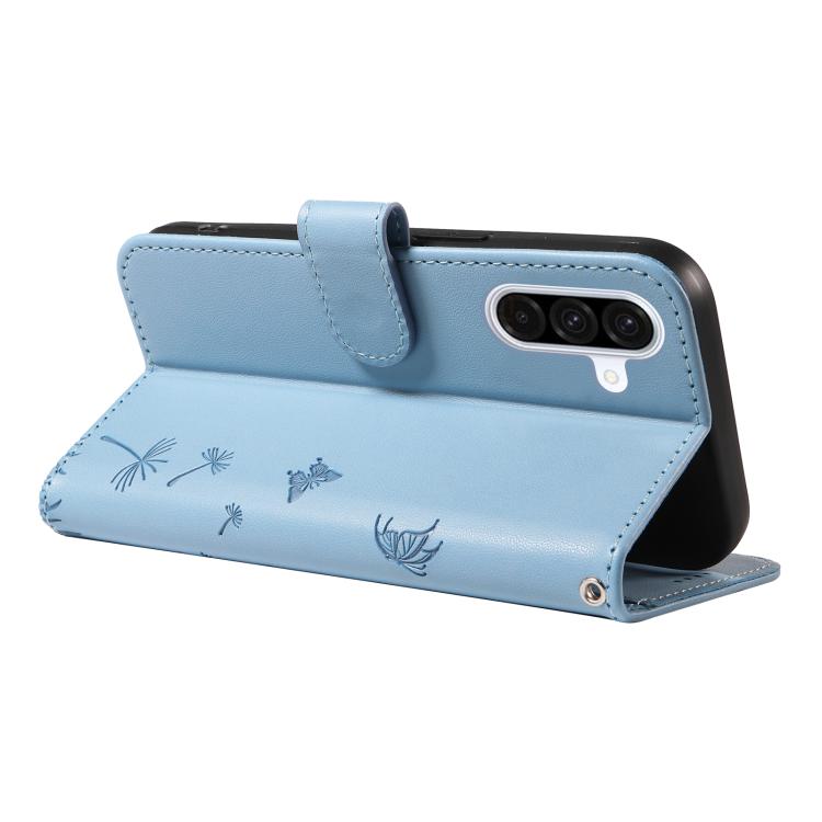For Samsung Galaxy A56 5G Dandelion Embossed Pattern Flip Leather Phone Case