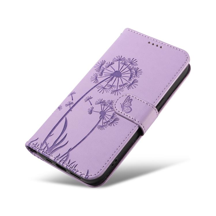 For Samsung Galaxy S26 5G Dandelion Embossed Pattern Flip Leather Phone Case