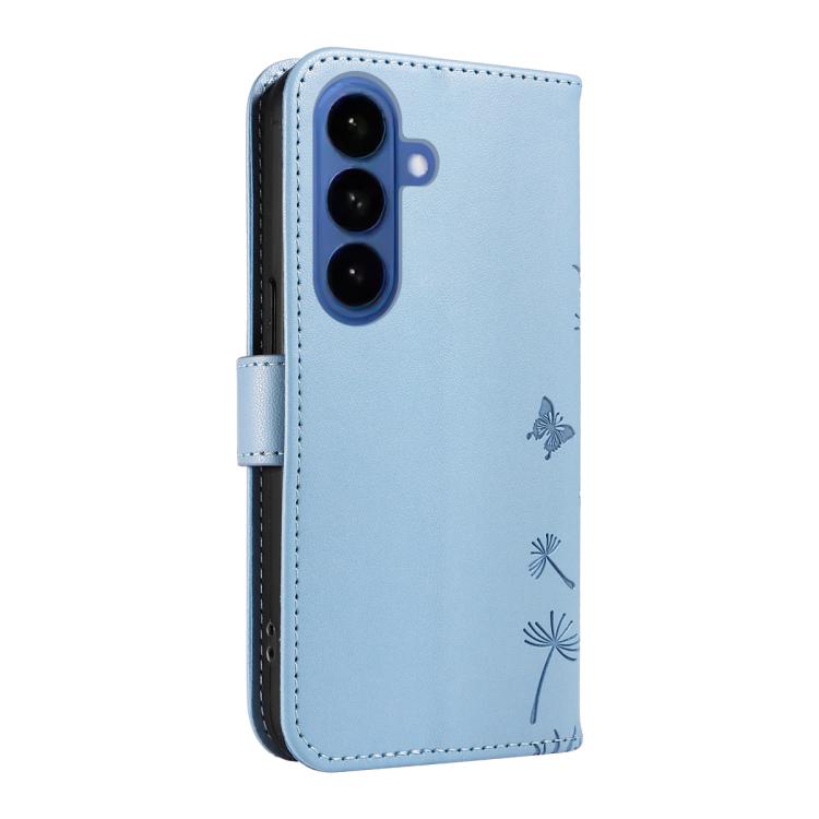 For Samsung Galaxy S26 5G Dandelion Embossed Pattern Flip Leather Phone Case