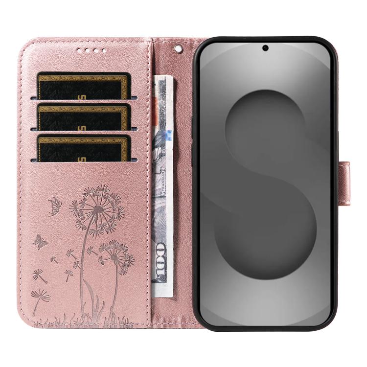 For Samsung Galaxy S26 Ultra 5G Dandelion Embossed Pattern Flip Leather Phone Case