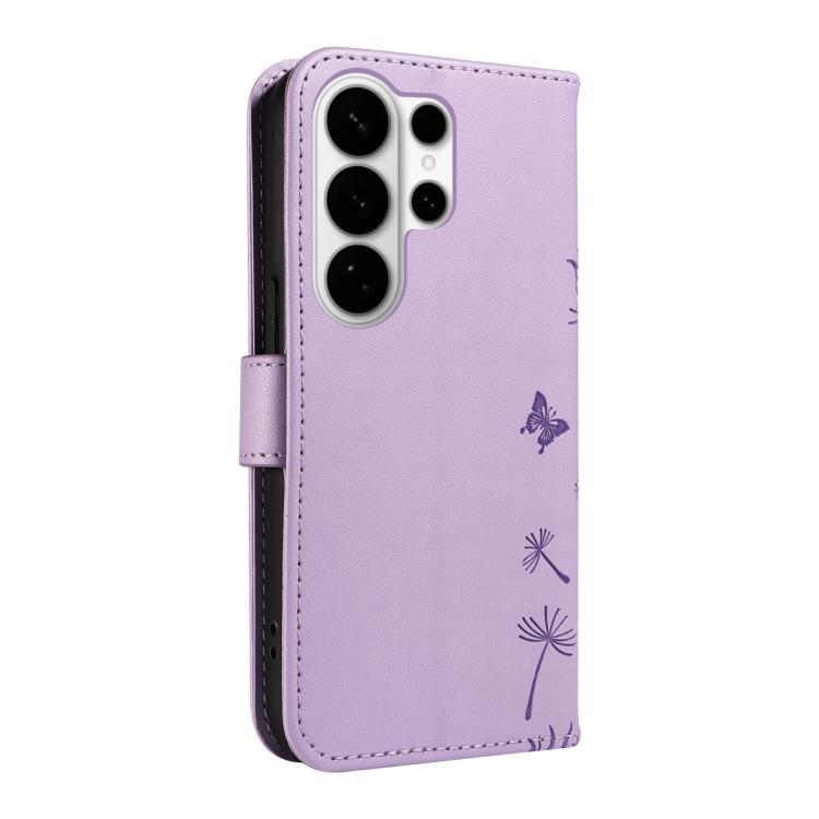 For Samsung Galaxy S26 Ultra 5G Dandelion Embossed Pattern Flip Leather Phone Case