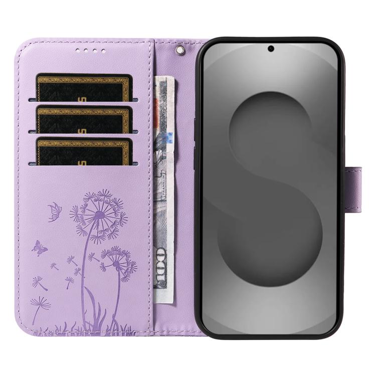 For Samsung Galaxy S26 Ultra 5G Dandelion Embossed Pattern Flip Leather Phone Case