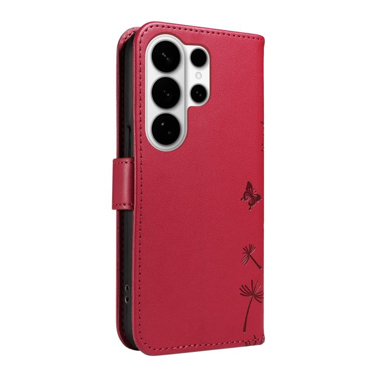For Samsung Galaxy S26 Ultra 5G Dandelion Embossed Pattern Flip Leather Phone Case