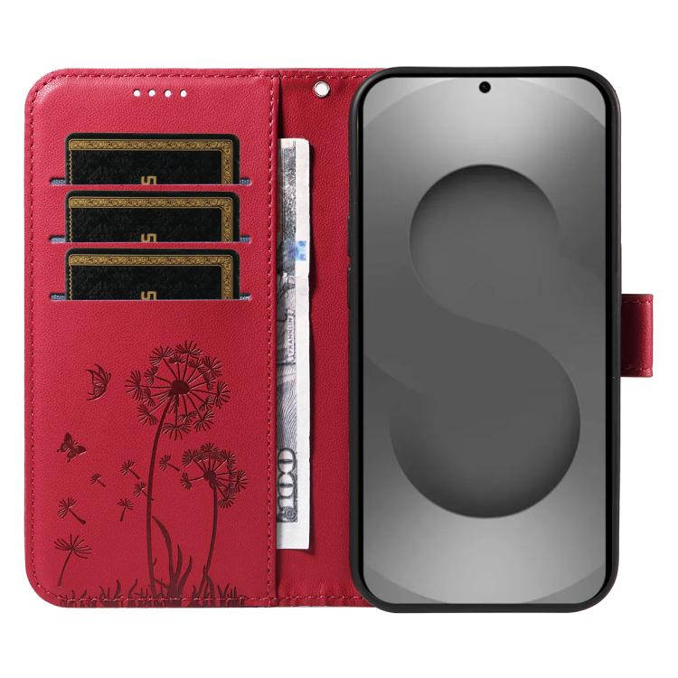 For Samsung Galaxy S26 Ultra 5G Dandelion Embossed Pattern Flip Leather Phone Case