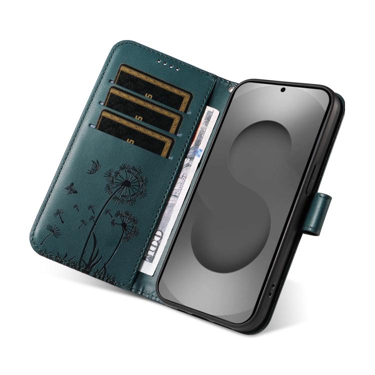 For Samsung Galaxy S26 Ultra 5G Dandelion Embossed Pattern Flip Leather Phone Case