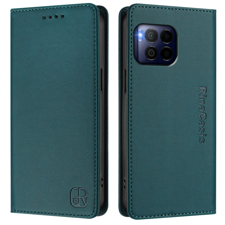 For T-Mobile Revvl 7 Pro 5G RC01 Dual-Folded Magnetic Suction RFID Leather Phone Case