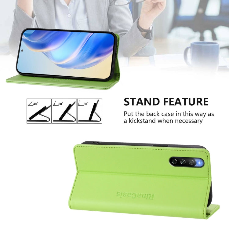 For Sony Xperia 10 V 2023 RC01 Dual-Folded Magnetic Suction RFID Leather Phone Case