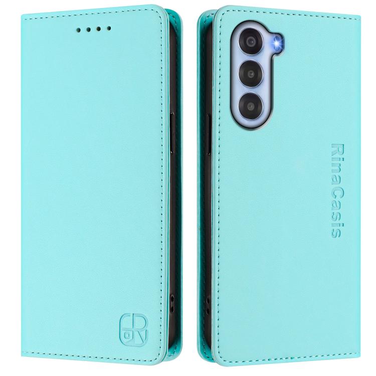 For ZTE Nubia S 5G A403ZT RC01 Dual-Folded Magnetic Suction RFID Leather Phone Case