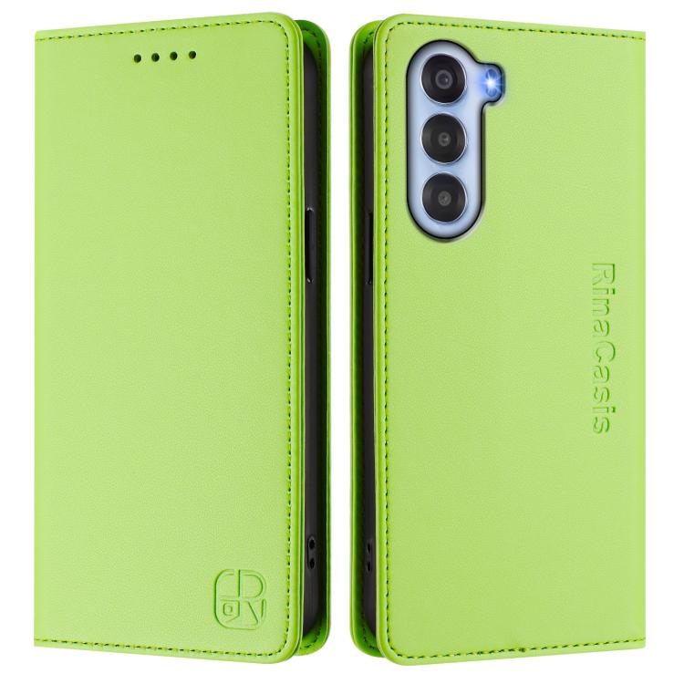 For ZTE Nubia S 5G A403ZT RC01 Dual-Folded Magnetic Suction RFID Leather Phone Case