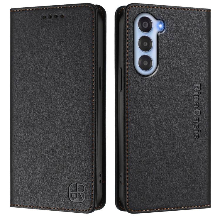 For ZTE Nubia S 5G A403ZT RC01 Dual-Folded Magnetic Suction RFID Leather Phone Case