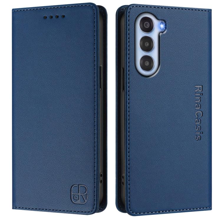 For ZTE Nubia S 5G A403ZT RC01 Dual-Folded Magnetic Suction RFID Leather Phone Case
