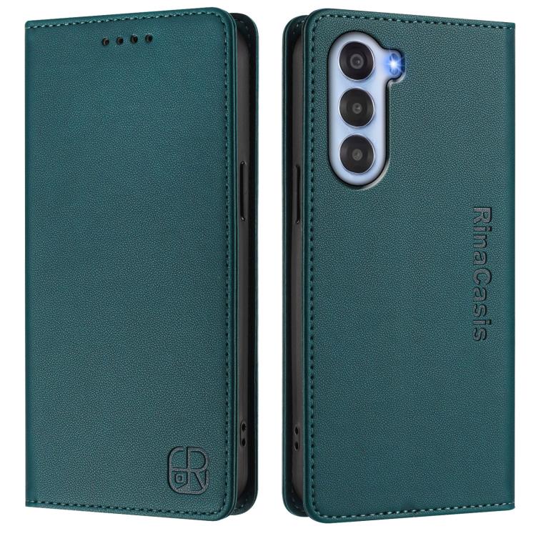 For ZTE Nubia S 5G A403ZT RC01 Dual-Folded Magnetic Suction RFID Leather Phone Case