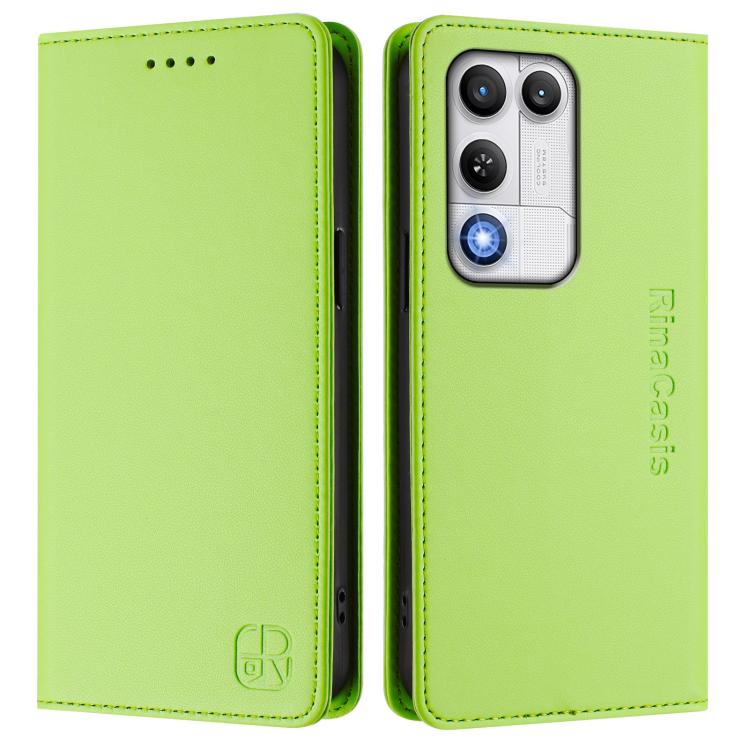 For ZTE nubia RedMagic 11 Air RC01 Dual-Folded Magnetic Suction RFID Leather Phone Case