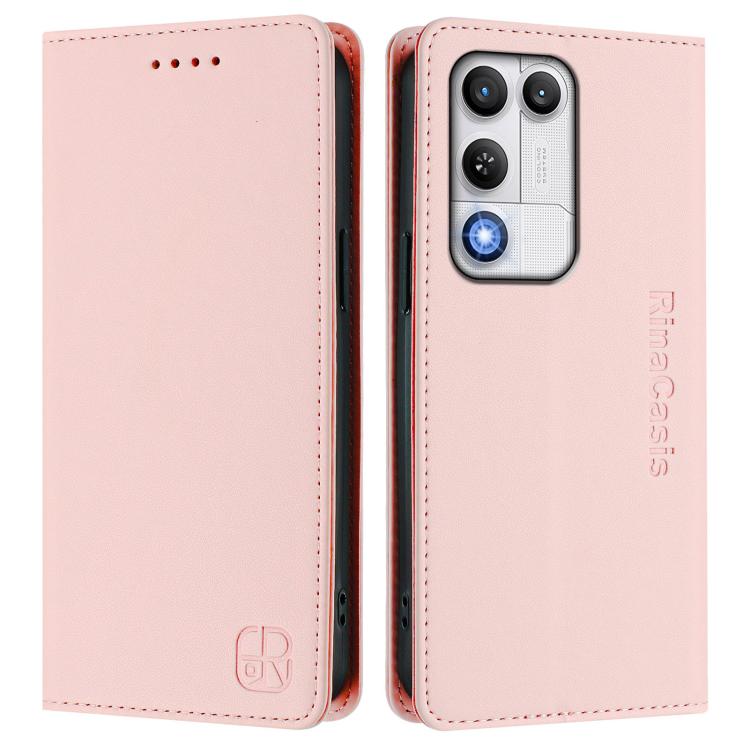 For ZTE nubia RedMagic 11 Air RC01 Dual-Folded Magnetic Suction RFID Leather Phone Case