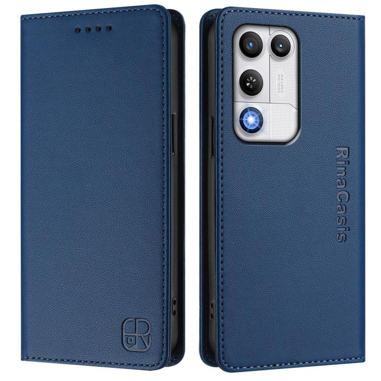 For ZTE nubia RedMagic 11 Air RC01 Dual-Folded Magnetic Suction RFID Leather Phone Case