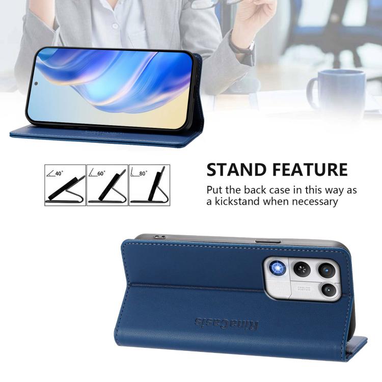 For ZTE nubia RedMagic 11 Air RC01 Dual-Folded Magnetic Suction RFID Leather Phone Case