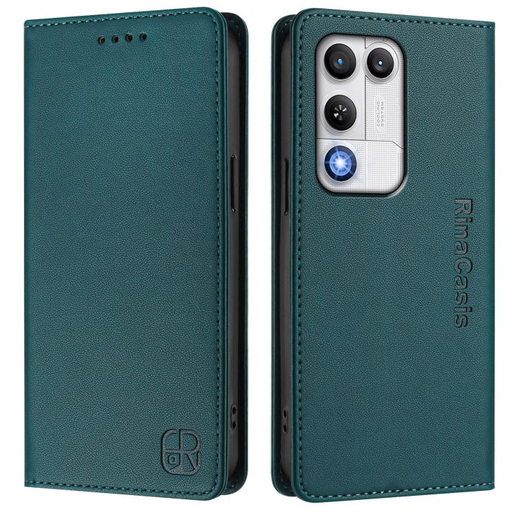 For ZTE nubia RedMagic 11 Air RC01 Dual-Folded Magnetic Suction RFID Leather Phone Case