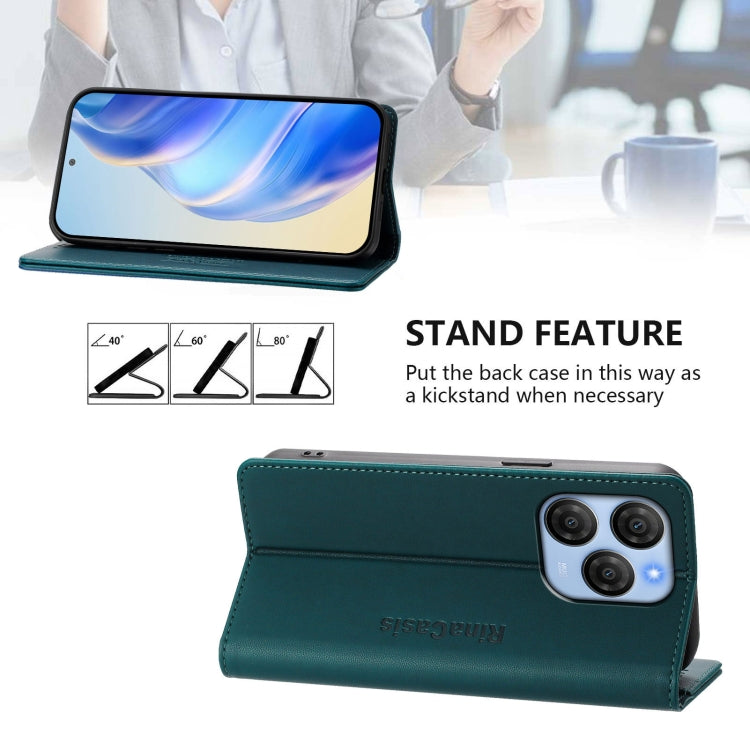 For Blackview Shark 9 RC01 Dual-Folded Magnetic Suction RFID Leather Phone Case