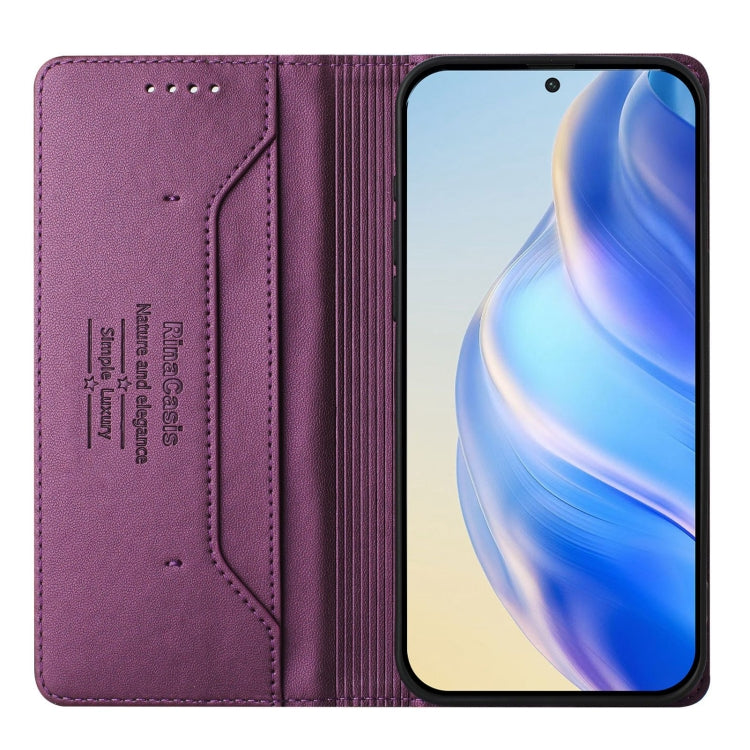 For Blackview Shark 9 RC01 Dual-Folded Magnetic Suction RFID Leather Phone Case