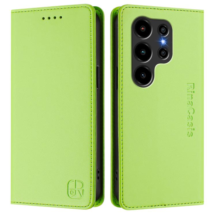 For Blackview WAVE 10 RC01 Dual-Folded Magnetic Suction RFID Leather Phone Case