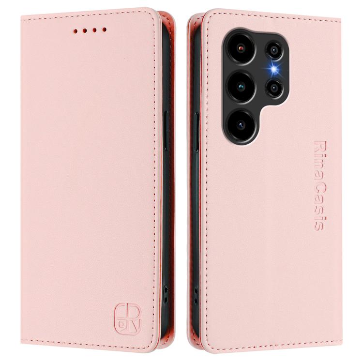 For Blackview WAVE 10 RC01 Dual-Folded Magnetic Suction RFID Leather Phone Case