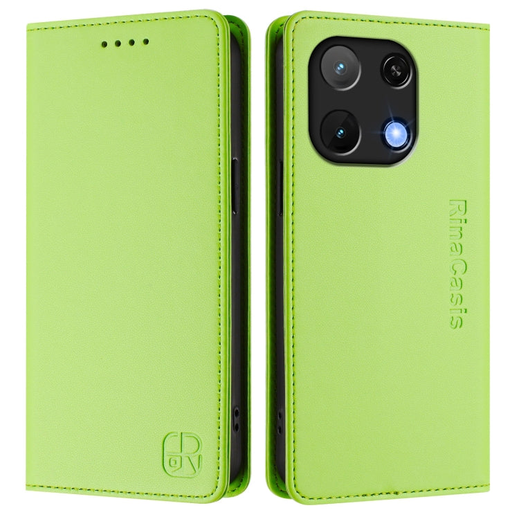 For UMIDIGI Note 90 RC01 Dual-Folded Magnetic Suction RFID Leather Phone Case