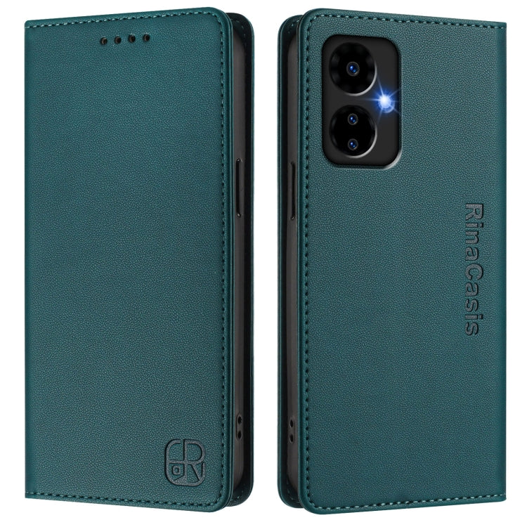 For Boost Mobile Celero 5G 2024 / 3 5G RC01 Dual-Folded Magnetic Suction RFID Leather Phone Case