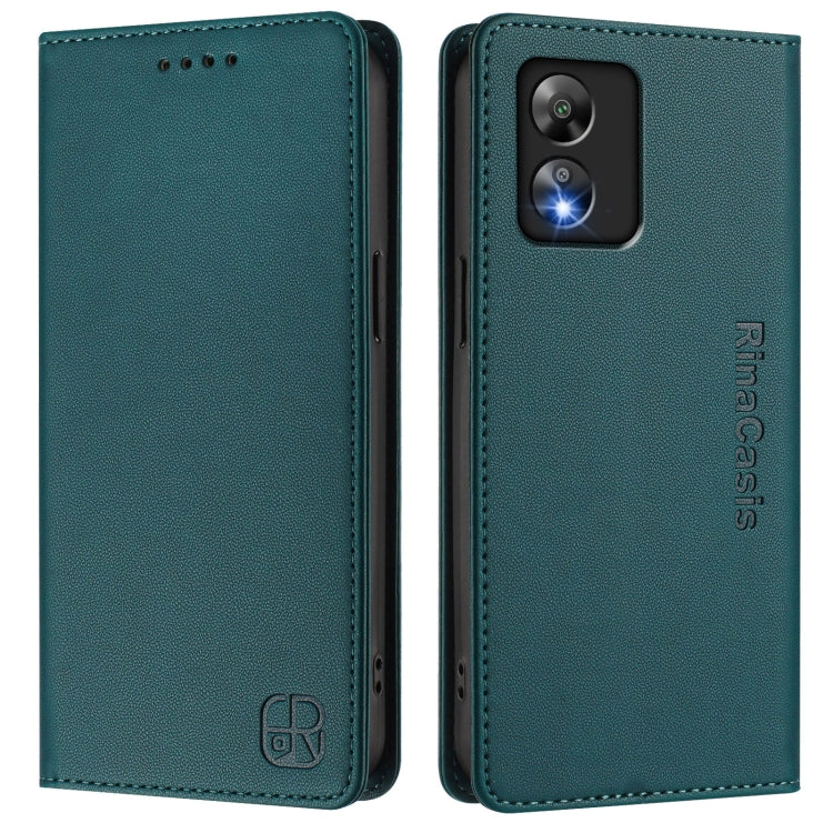 For Boost Mobile Celero 5G SC / SN339D RC01 Dual-Folded Magnetic Suction RFID Leather Phone Case