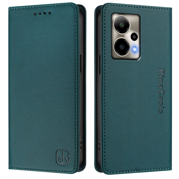 For Cricket Outlast 5G 2024 RC01 Dual-Folded Magnetic Suction RFID Leather Phone Case