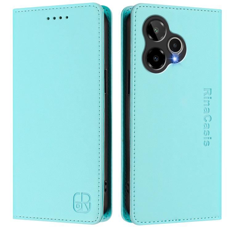 For Cricket Icon 7 5G / Plus 2026 RC01 Dual-Folded Magnetic Suction RFID Leather Phone Case