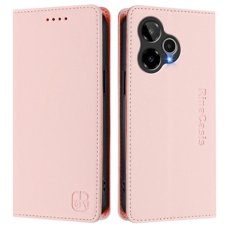 For Cricket Icon 7 5G / Plus 2026 RC01 Dual-Folded Magnetic Suction RFID Leather Phone Case