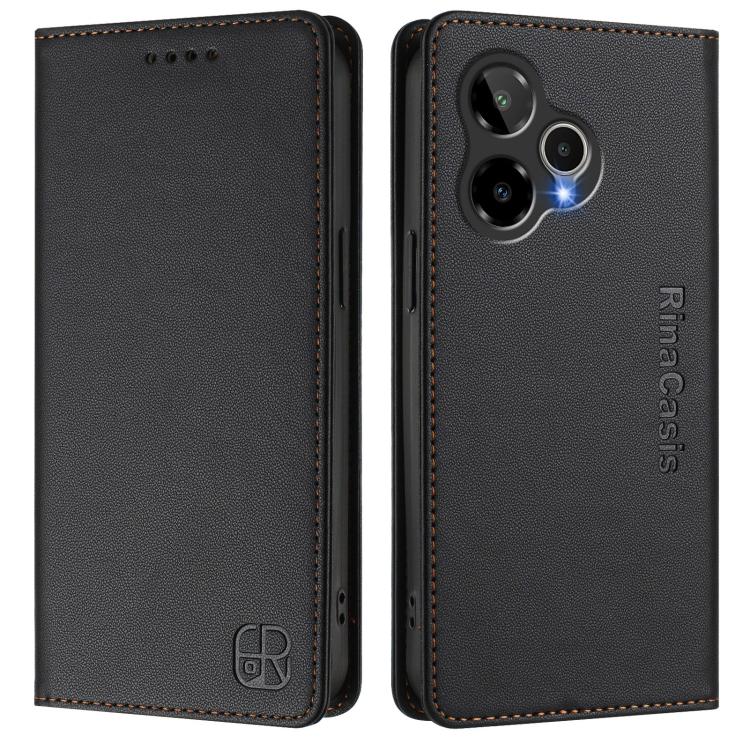 For Cricket Icon 7 5G / Plus 2026 RC01 Dual-Folded Magnetic Suction RFID Leather Phone Case