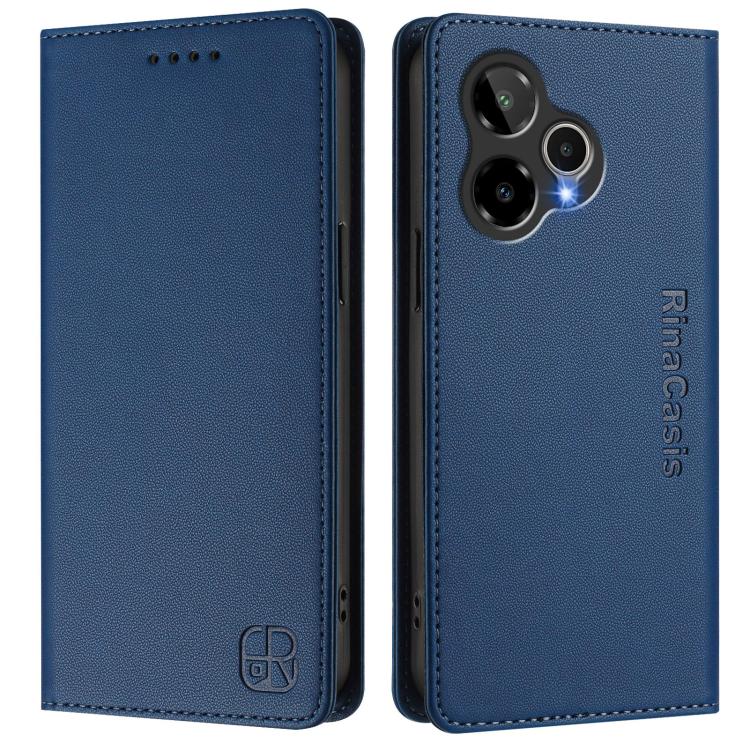 For Cricket Icon 7 5G / Plus 2026 RC01 Dual-Folded Magnetic Suction RFID Leather Phone Case